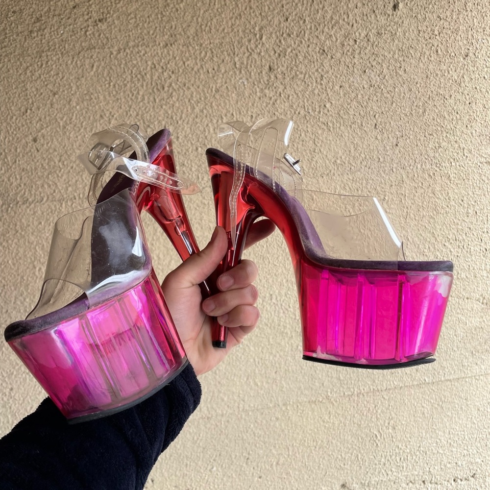 2 pairs of pleasers - used. Selling them both together.